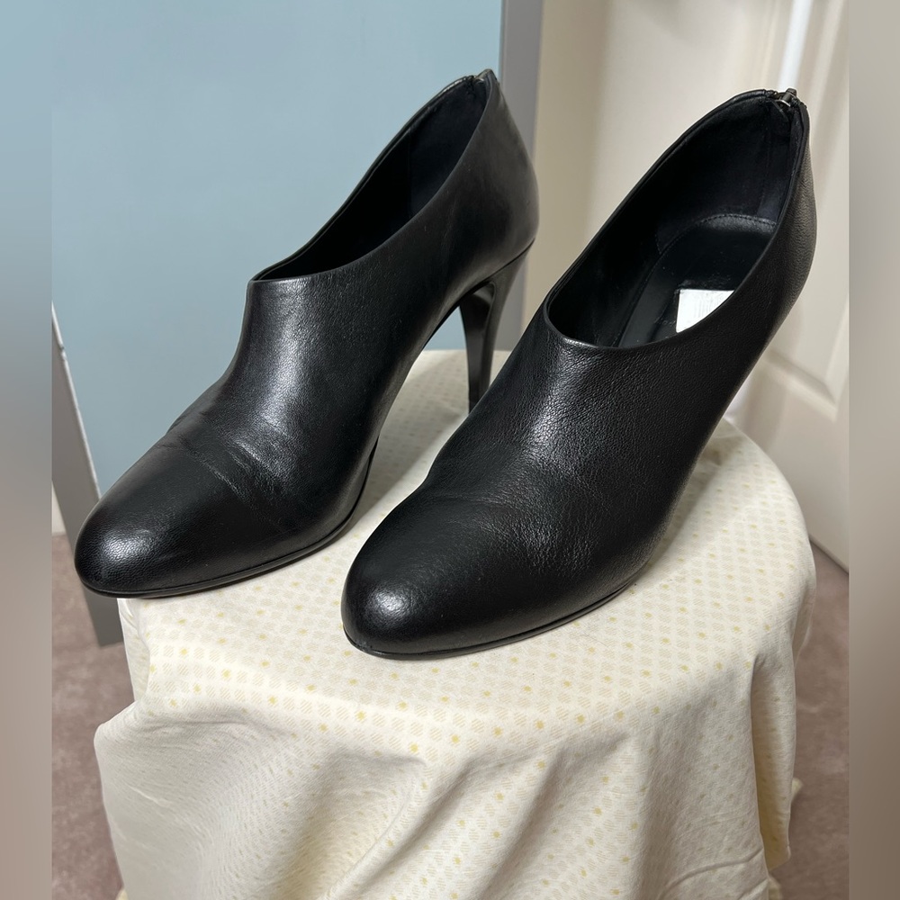 J. Crew Bronson Leather Platform Bootie in Black